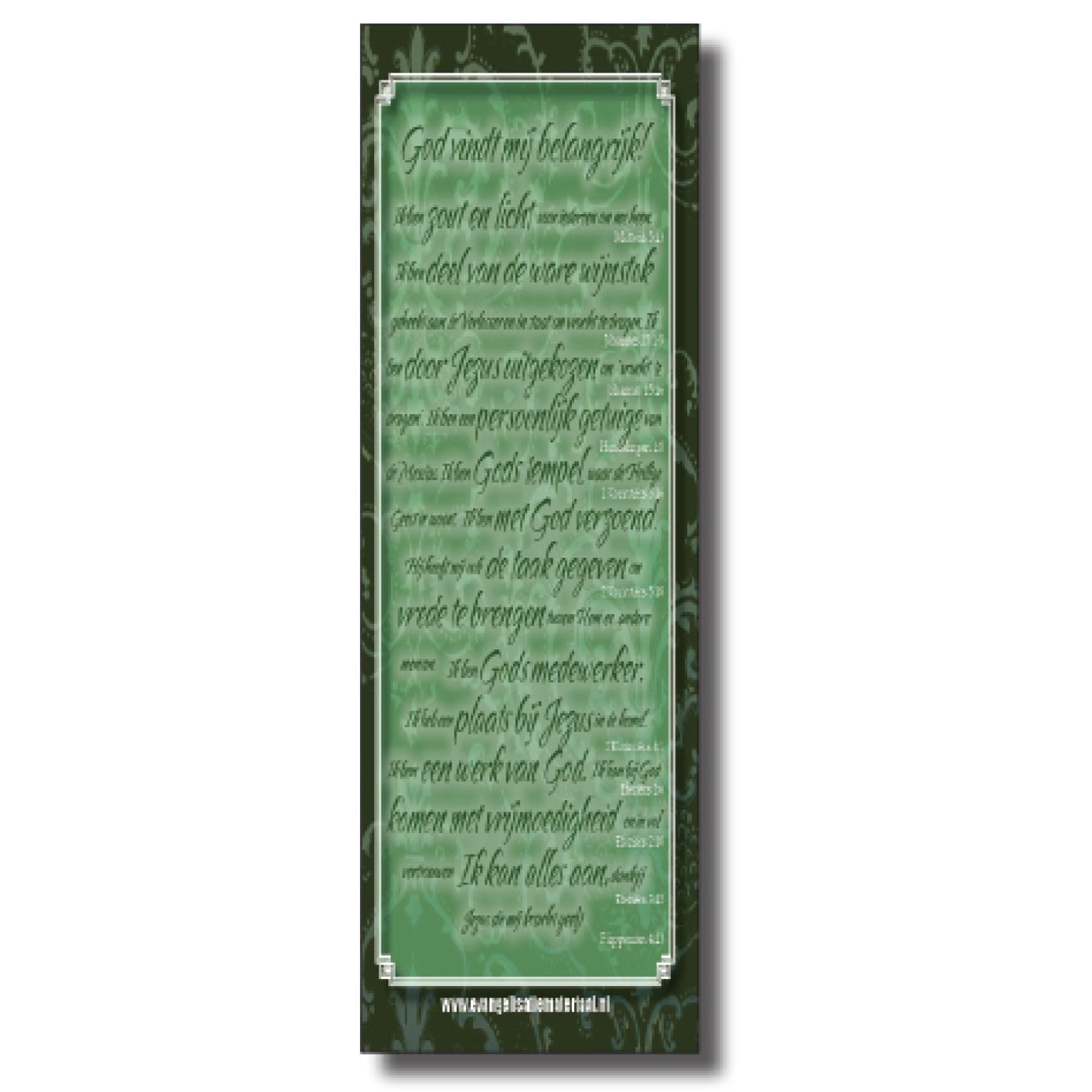 Boekenlegger God vindt mij belangrijk - 44777 -  Bemoediging bij MajesticAlly