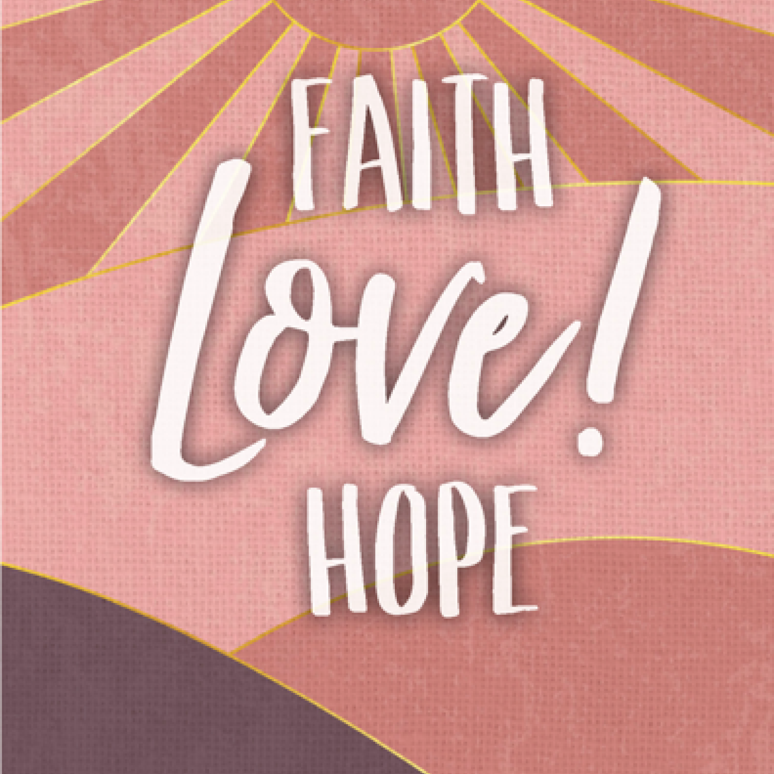 Wenskaart 'Faith, love, hope' - MA43029 -  Courage bij MajesticAlly