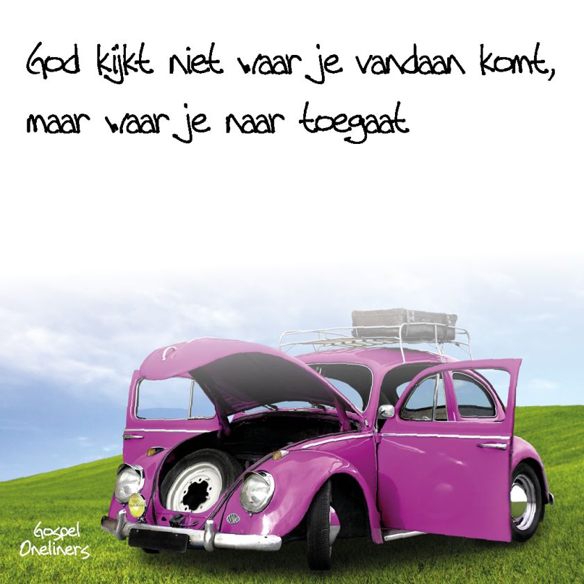 Choice kaartje God kijkt niet waar je va - MA10109 -  Minikaartjes - vierkant bij MajesticAlly