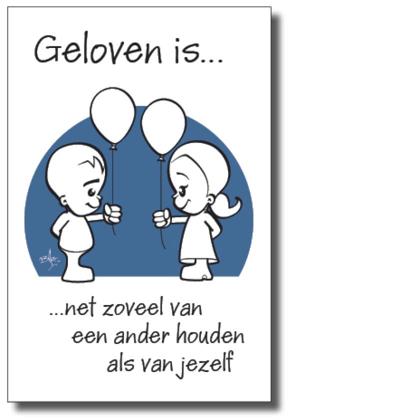 Minikaart x10 geloven is net zoveel van de - 44561xx -  Minikaartjes bij MajesticAlly