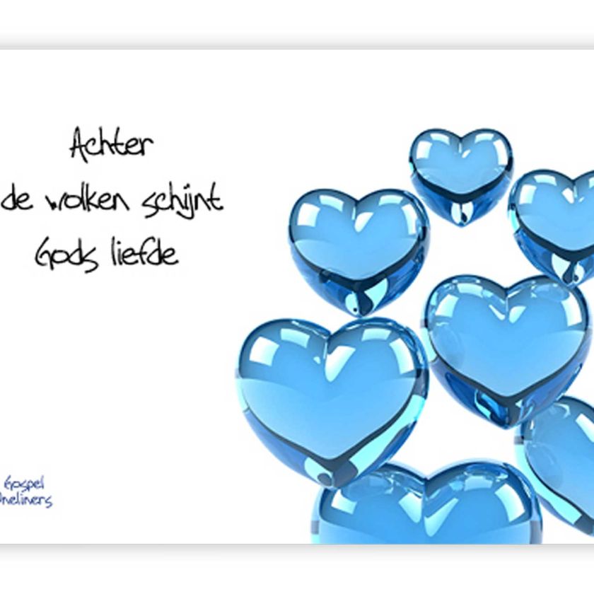 Prentbriefkaart achter de wolken - MA10044 -  Quotes