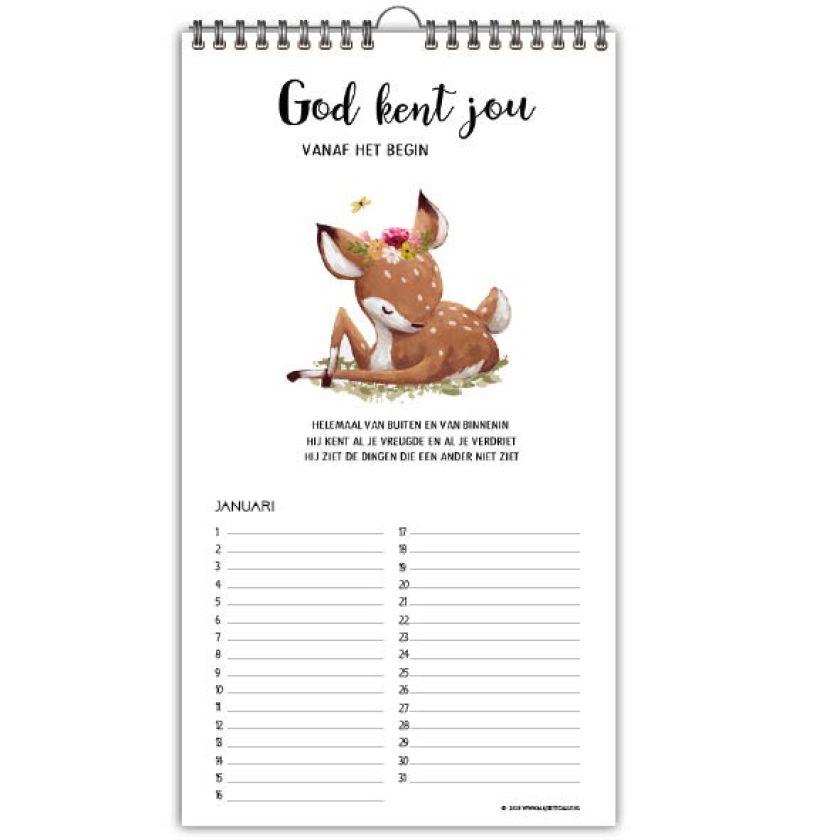 Kinderverjaardagskalender - 9789078893608 -  Verjaardagskalenders bij MajesticAlly