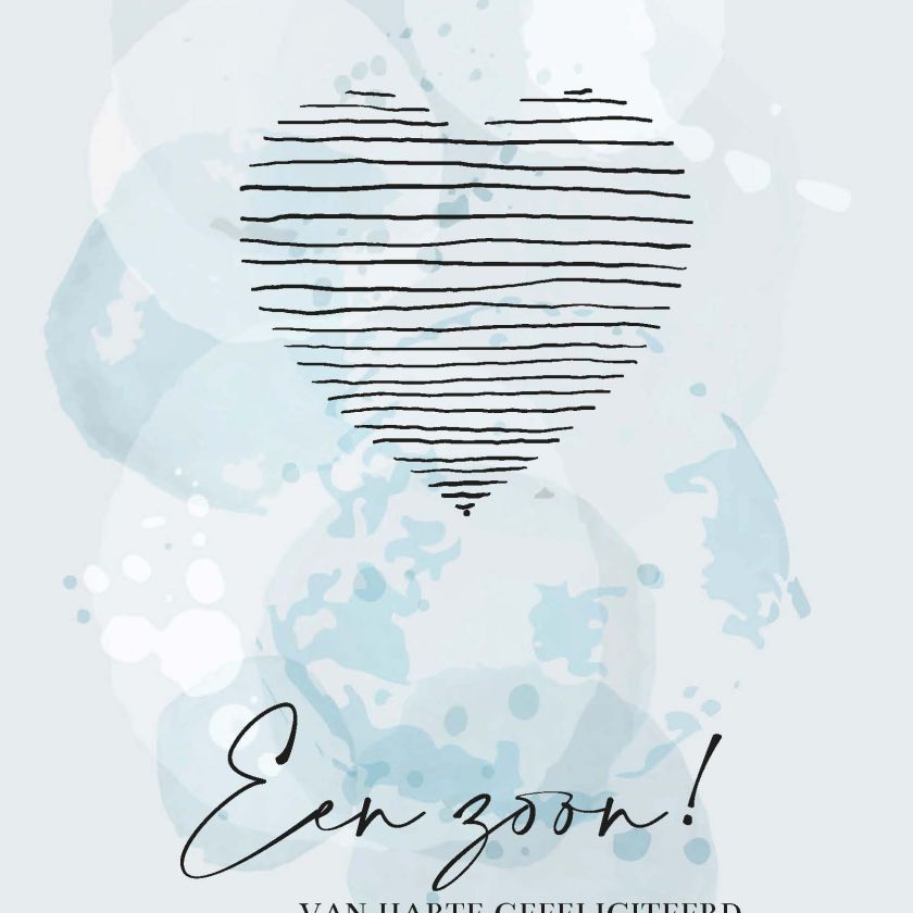 MA55004 - Wenskaart 'Een zoon'