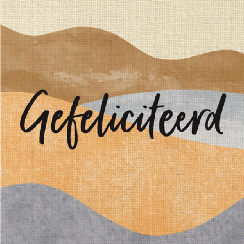 Wenskaart 'Gefeliciteerd' - MA43008 -  Courage bij MajesticAlly