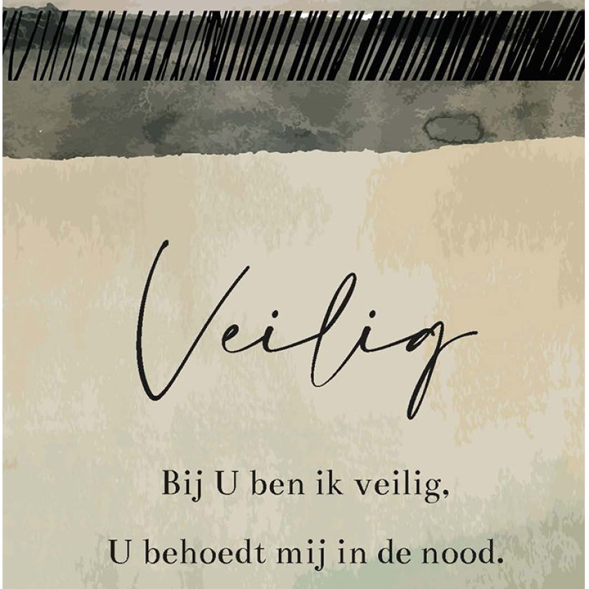 MA55207 Minikaartje 'Veilig'