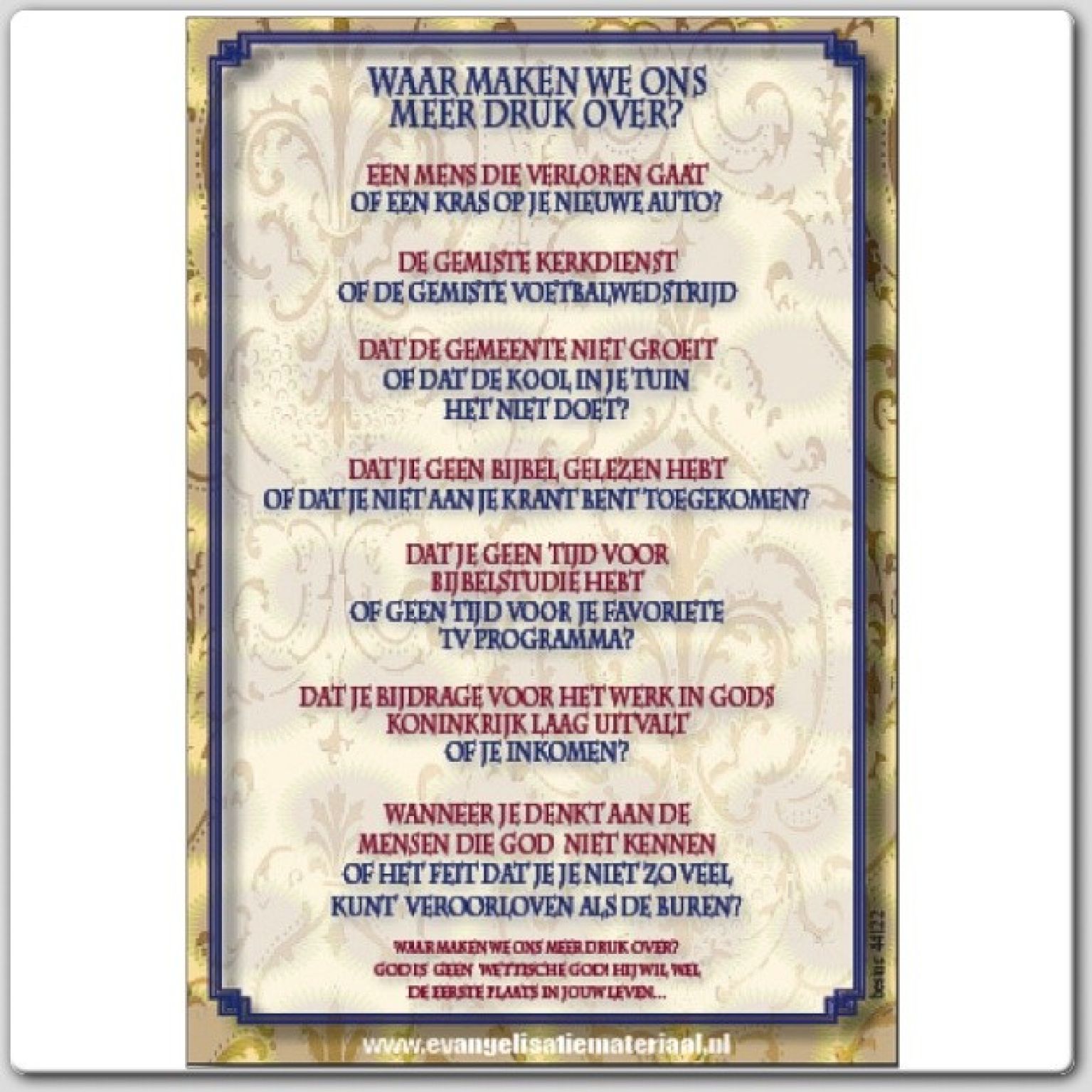 Minikaart 'Waar maken we ons druk om'