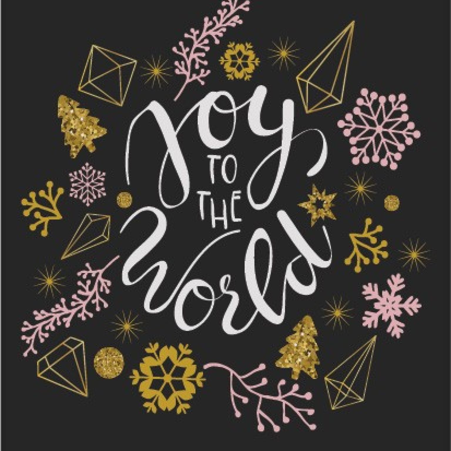 Kerstkaart 'Joy to the world- Beautiful Day - MA25053 -  Christelijke kerstkaarten bij MajesticAlly