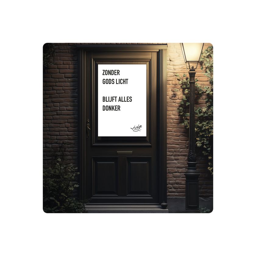 V16009 Visje Cadeaubordjes 15x15 Licht donker 6bb8aa91