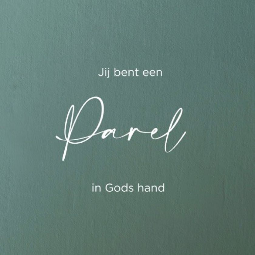 Poster 50x70 Jij bent een parel - 552592P -  Posters XL  bij MajesticAlly
