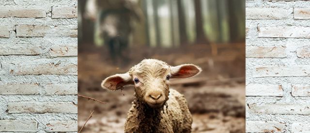 De heer is mijn herder tuinposter 6db946fb