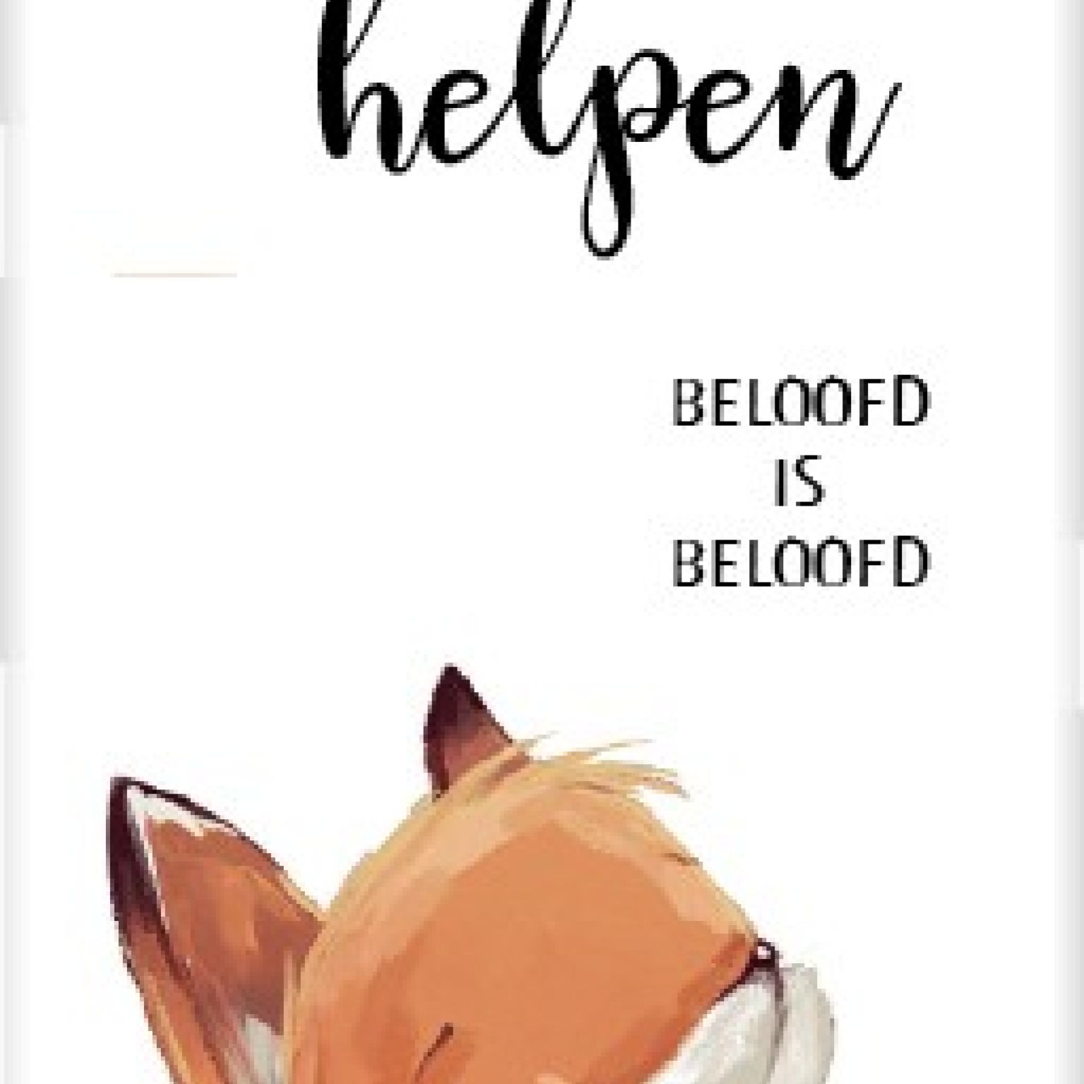 Boekenlegger vosje beloofd is beloofd - MA25205 -  Boekenleggers bij MajesticAlly