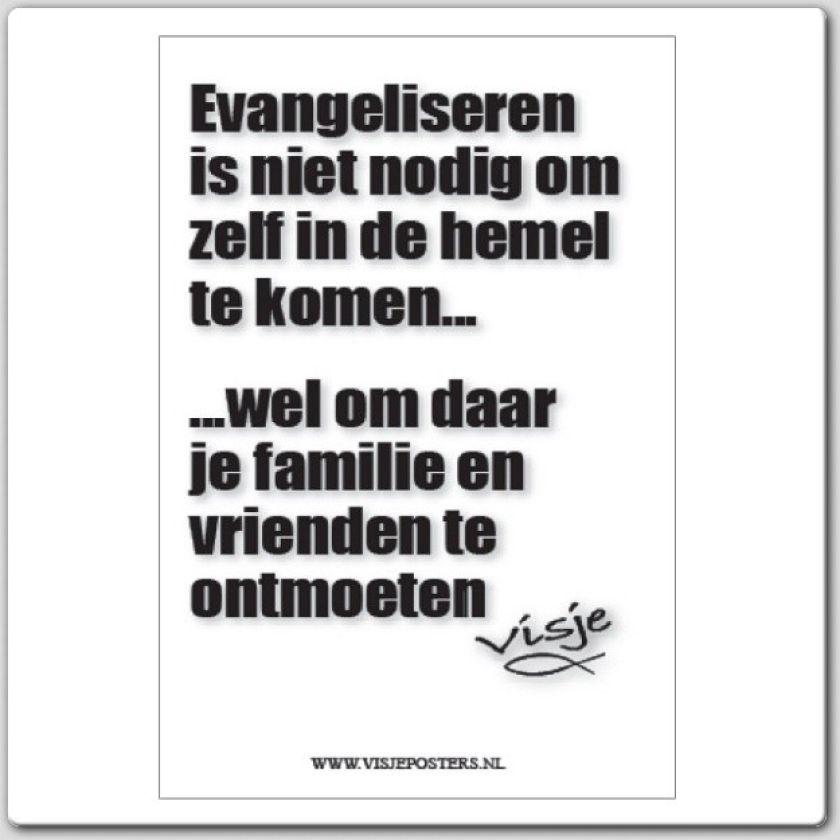 Kaart visje evangeliseren is niet no - 44104 -  Visje kaarten bij MajesticAlly