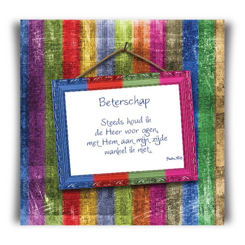 Kaart 'Beterschap - Psalm 16' - 45029 -  Bible Message bij MajesticAlly