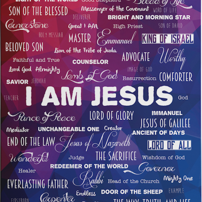 Wandbord A3 'I am Jesus' - MA11608 -  Wandborden A3 bij MajesticAlly