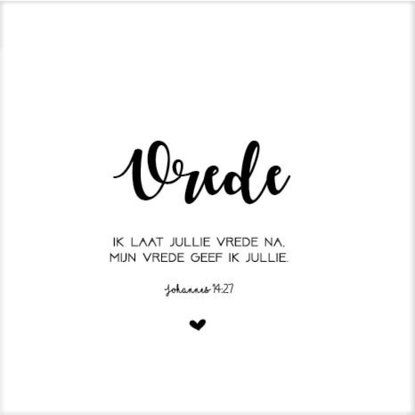 Cadeaubordje letters vrede - MA17644 -  Cadeaubordjes klein bij MajesticAlly