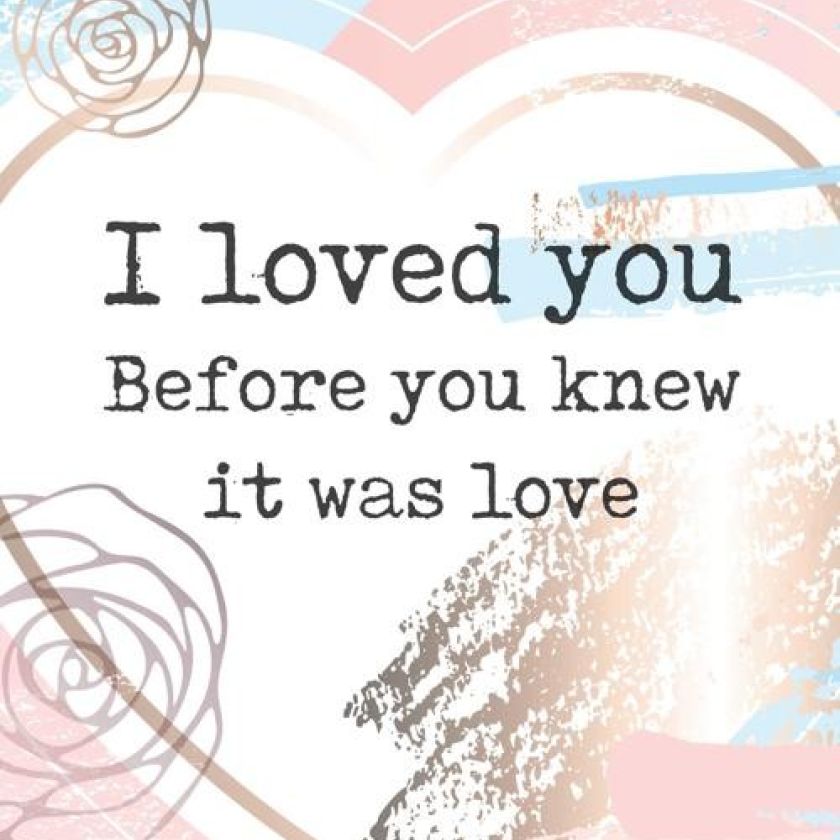 Poster A4 'I loved you' - MA33539 -  Posters A4 bij MajesticAlly