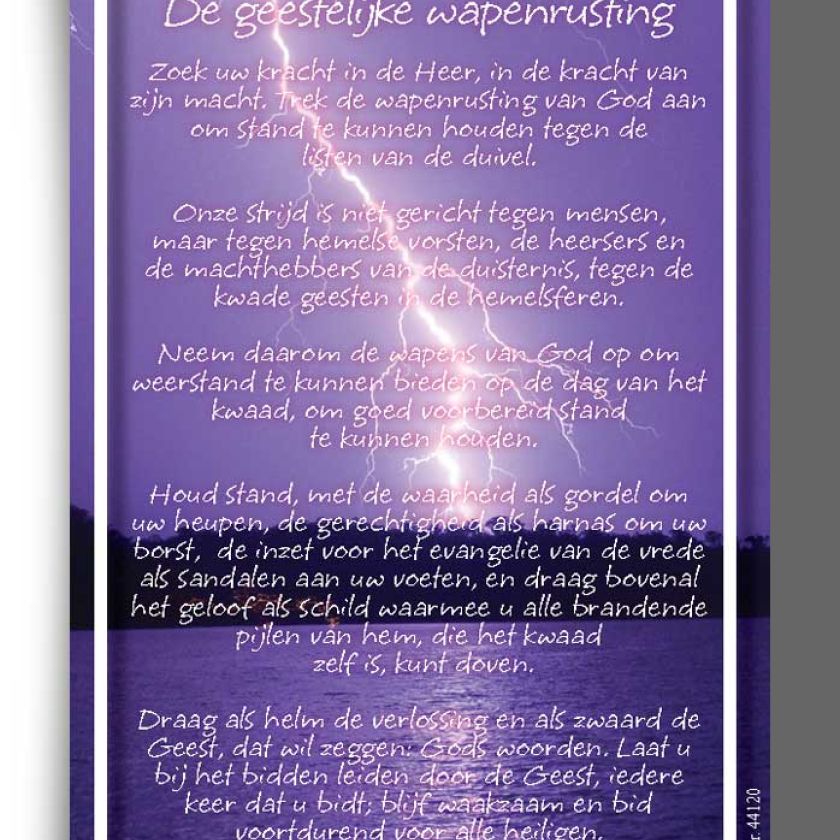 Bemoedigingskaart - 'De geestelijke wapenrusting' - 44120 -  Kaarten bij MajesticAlly