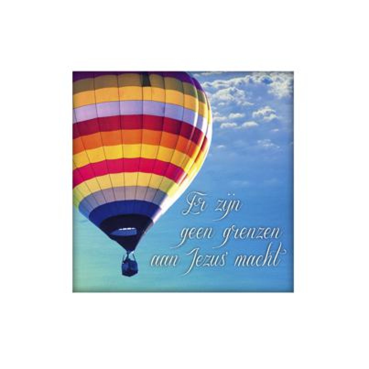 Wenskaart 'Er zijn geen grenzen aan Jezus' macht' - MA14005 -  Living Melodies bij MajesticAlly