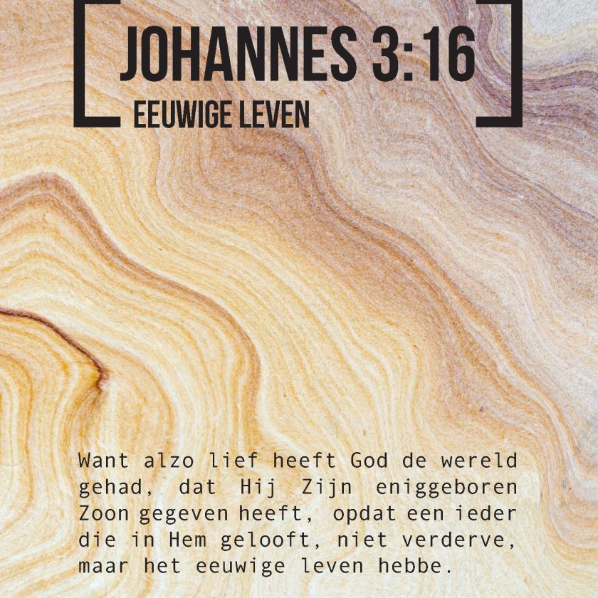 Bijbeltekstkaart 'Johannes 3:16' SV - MA42106 -  Interieurkaarten bij MajesticAlly
