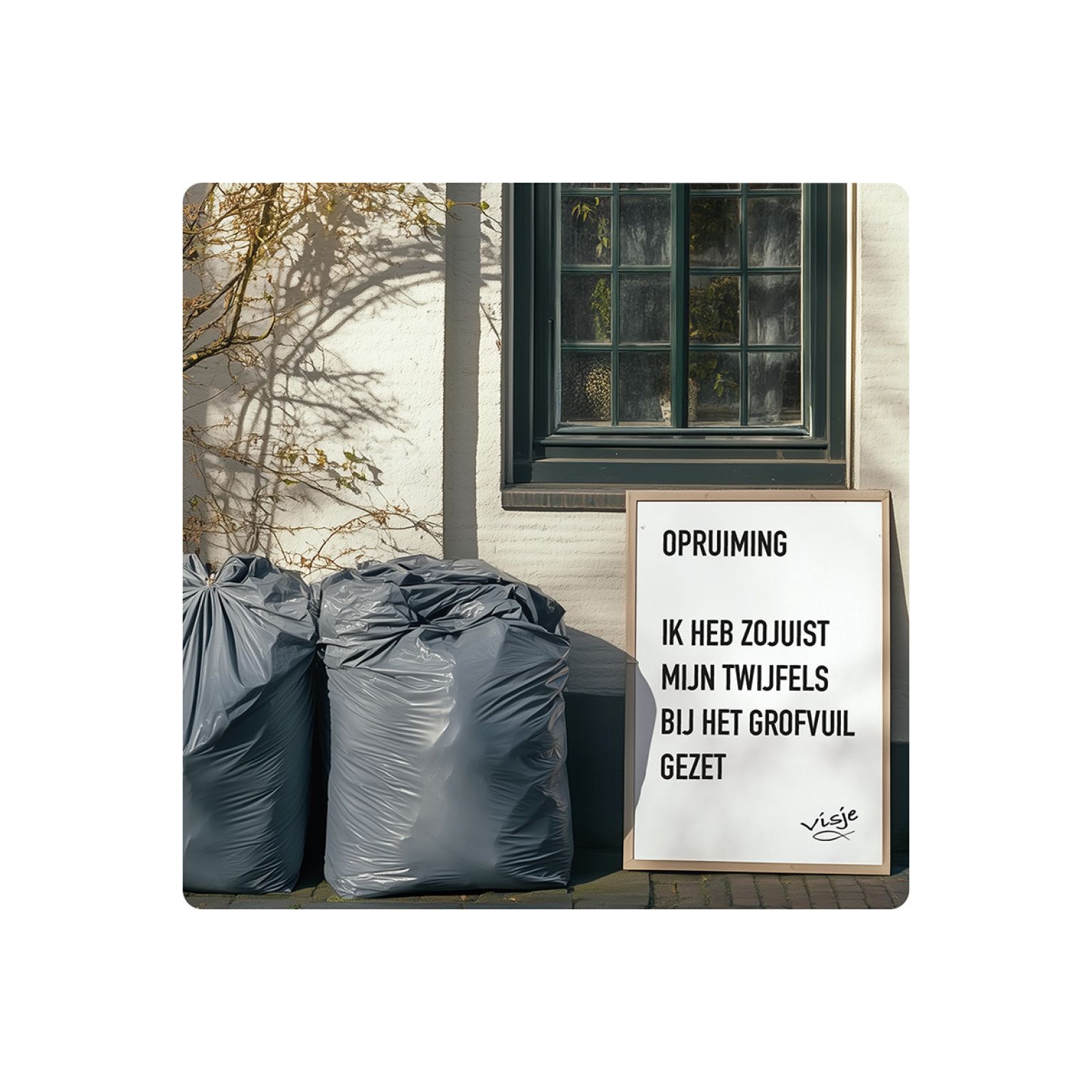 V16012 Visje Cadeaubordjes 15x15 Opruiming twijfels 79fcbd2e