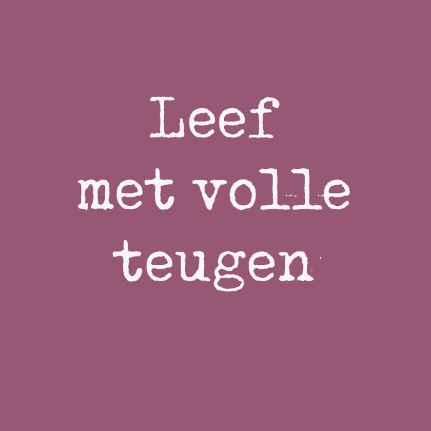 Poster A4 'Leef met volle teugen - roze' - MA33529 -  Posters A4 bij MajesticAlly