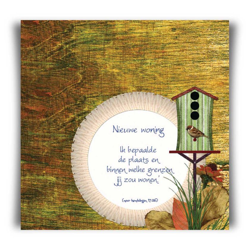 Kaart 'Nieuwe woning - Ik bepaalde de plaats' - 45021 -  Bible Message bij MajesticAlly