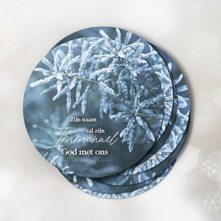 MA20302 - kerst onderzetters 'Immanuël'