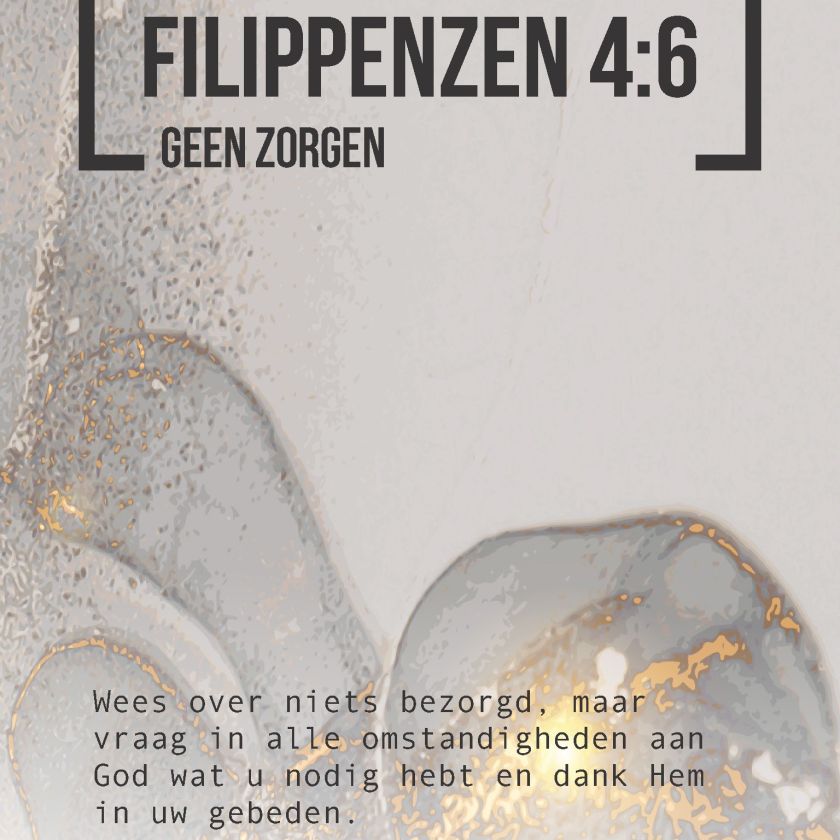 Bijbeltekstkaart 'Filippenzen 4:6' NBV21 - MA42007 -  Interieurkaarten bij MajesticAlly