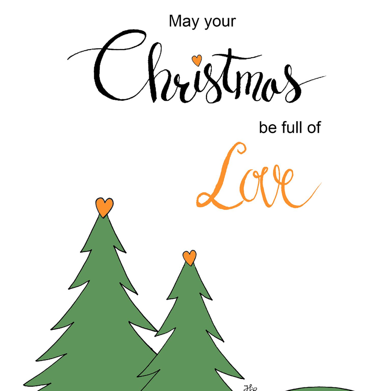 MA41315 - Kerstkaart Henrike 'May your Christmas be full of Love'