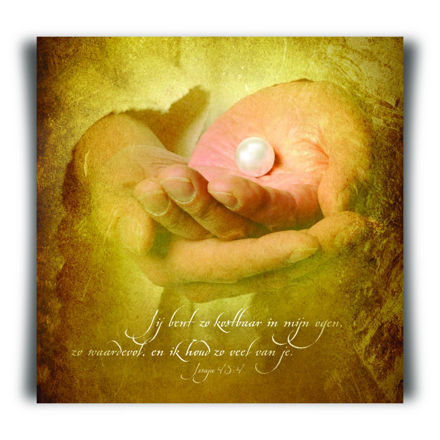 Choice kaartje parel - MA11209 -  Minikaartjes - vierkant bij MajesticAlly