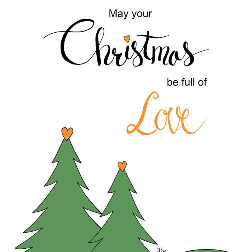 MA41315 - Kerstkaart Henrike 'May your Christmas be full of Love'