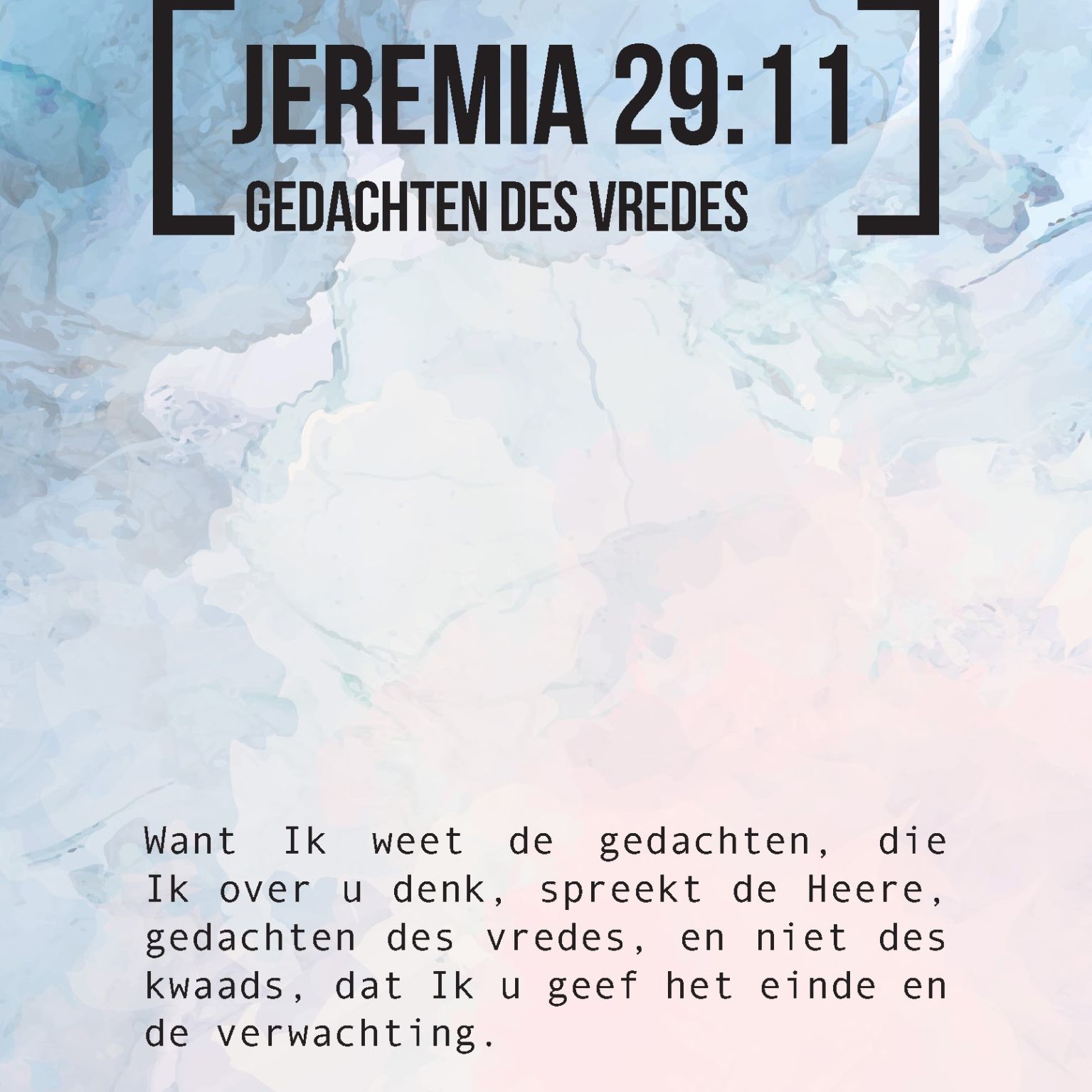 Bijbeltekstkaart 'Jeremia 29:11' SV - MA42101 -  Interieurkaarten bij MajesticAlly