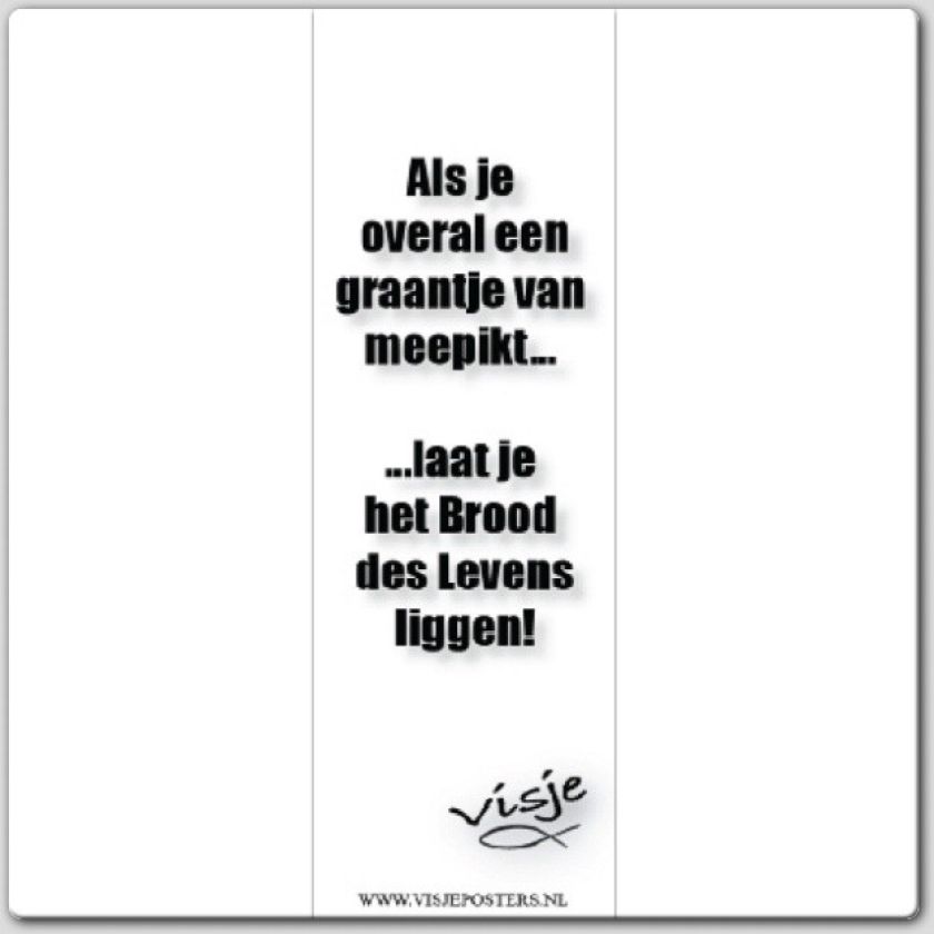 Boekenlegger visje als je overal een gra - 44878 -  Visje bij MajesticAlly