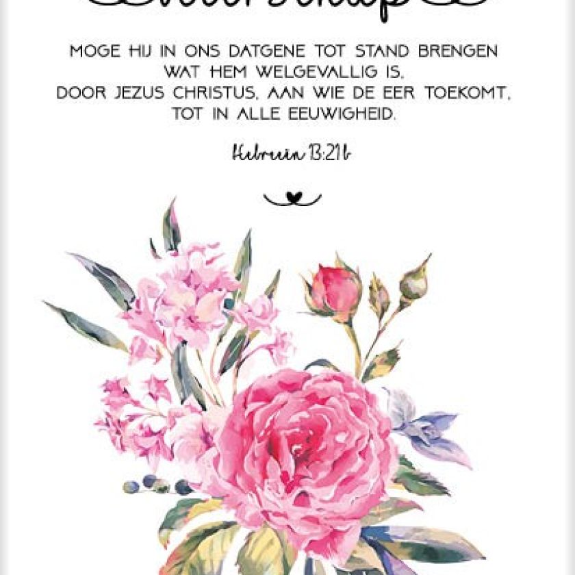 Kaart 'Beterschap - Hebreeën 13' - MA31031 -  Bloom bij MajesticAlly