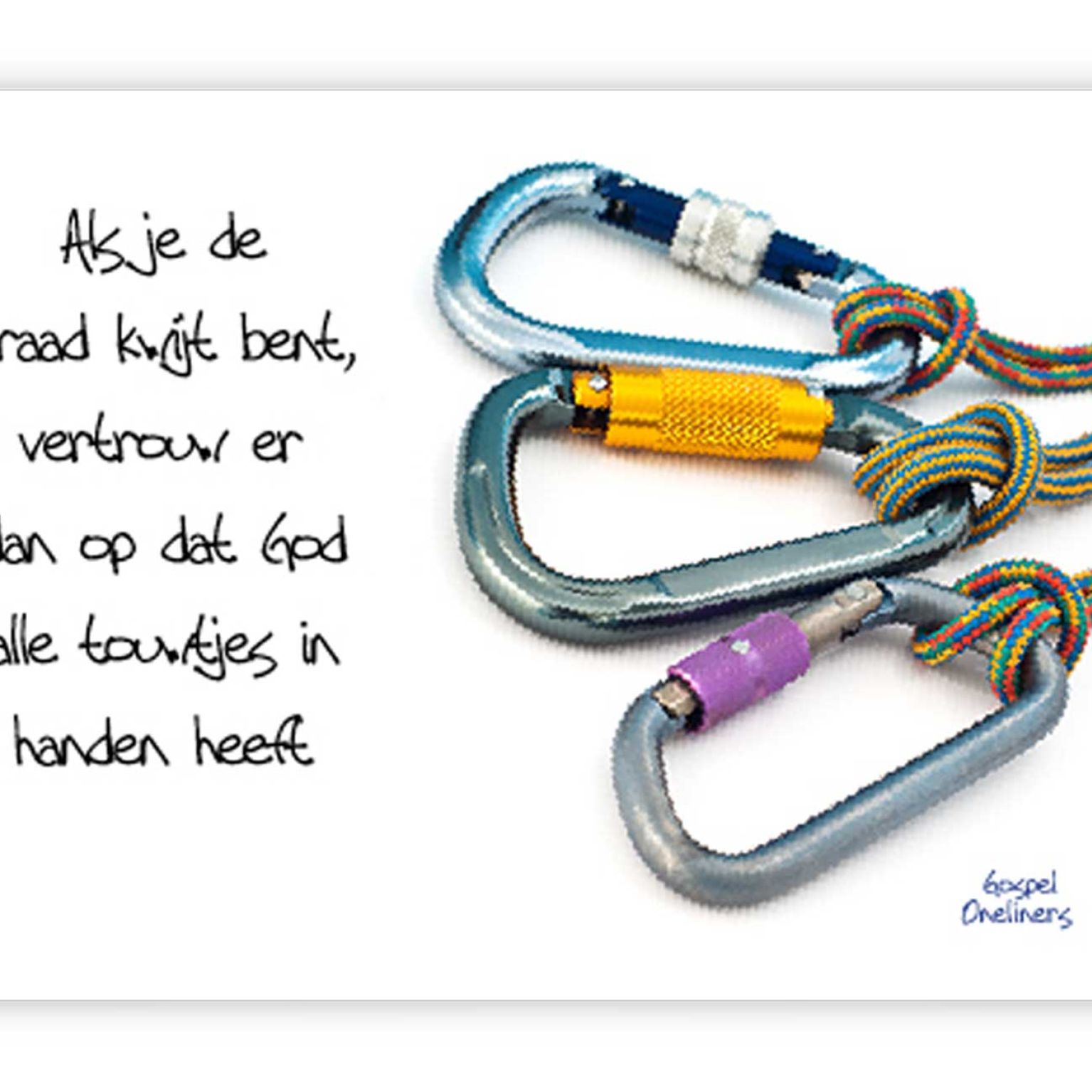 Prentbriefkaart als je de draad kwijt be - MA10052 -  Quotes