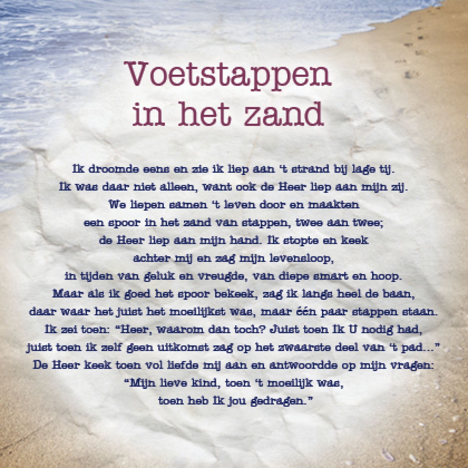 Kaart 'Voetstappen' - MA12014 -  Lifestyle bij MajesticAlly