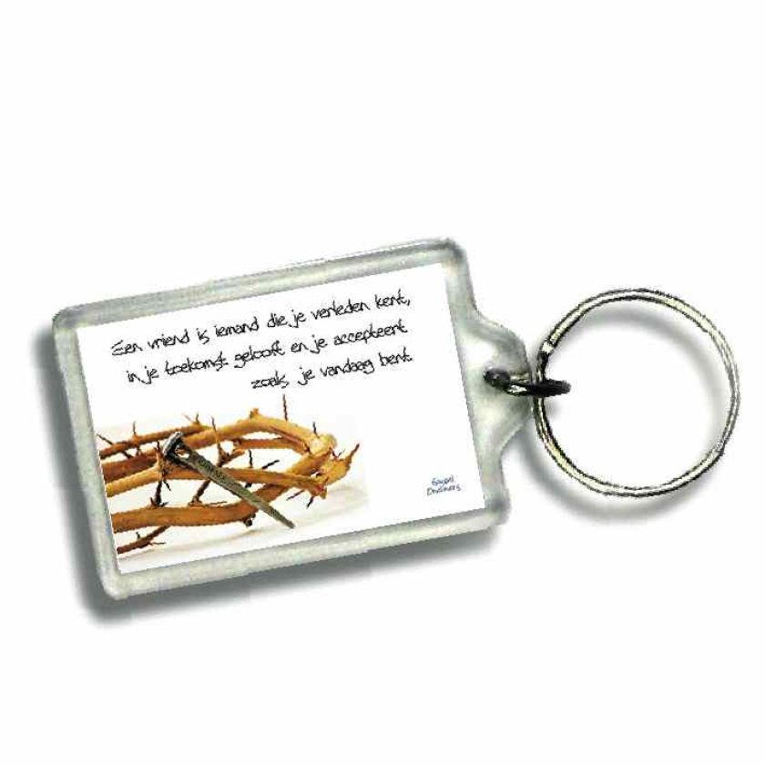 Sleutelhanger een vriend - 46632 -  Gospel Oneliner bij MajesticAlly