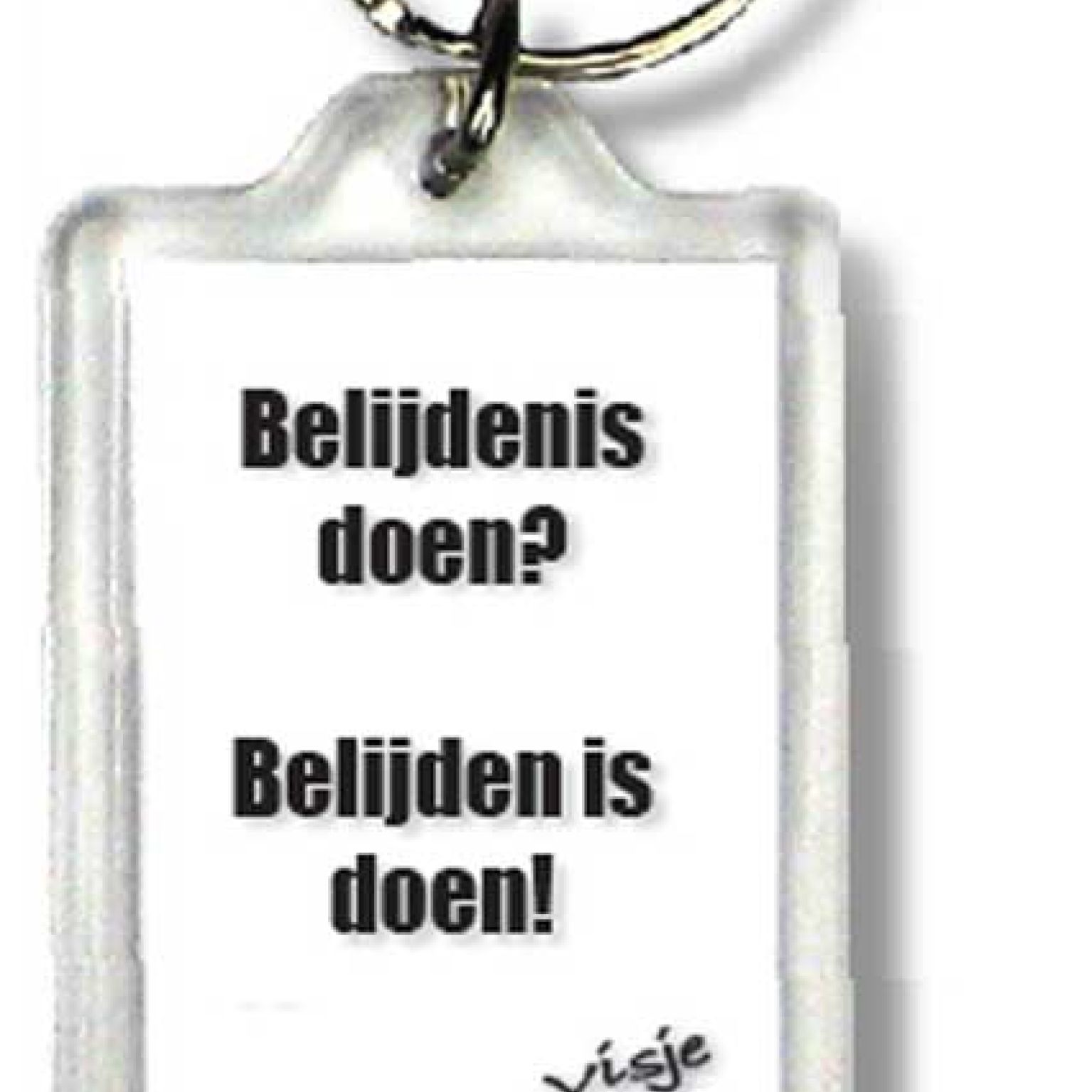 Sleutelhanger visje belijdenis doen - 44383 -  Visje Sleutelhangers bij MajesticAlly