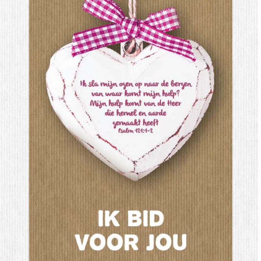 Kaart 'Ik bid voor jou - Psalm 121' - MA17027 -  Leef!  bij MajesticAlly