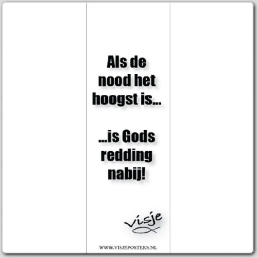 Boekenlegger visje als de nood het hoogs - 44874 -  Visje bij MajesticAlly