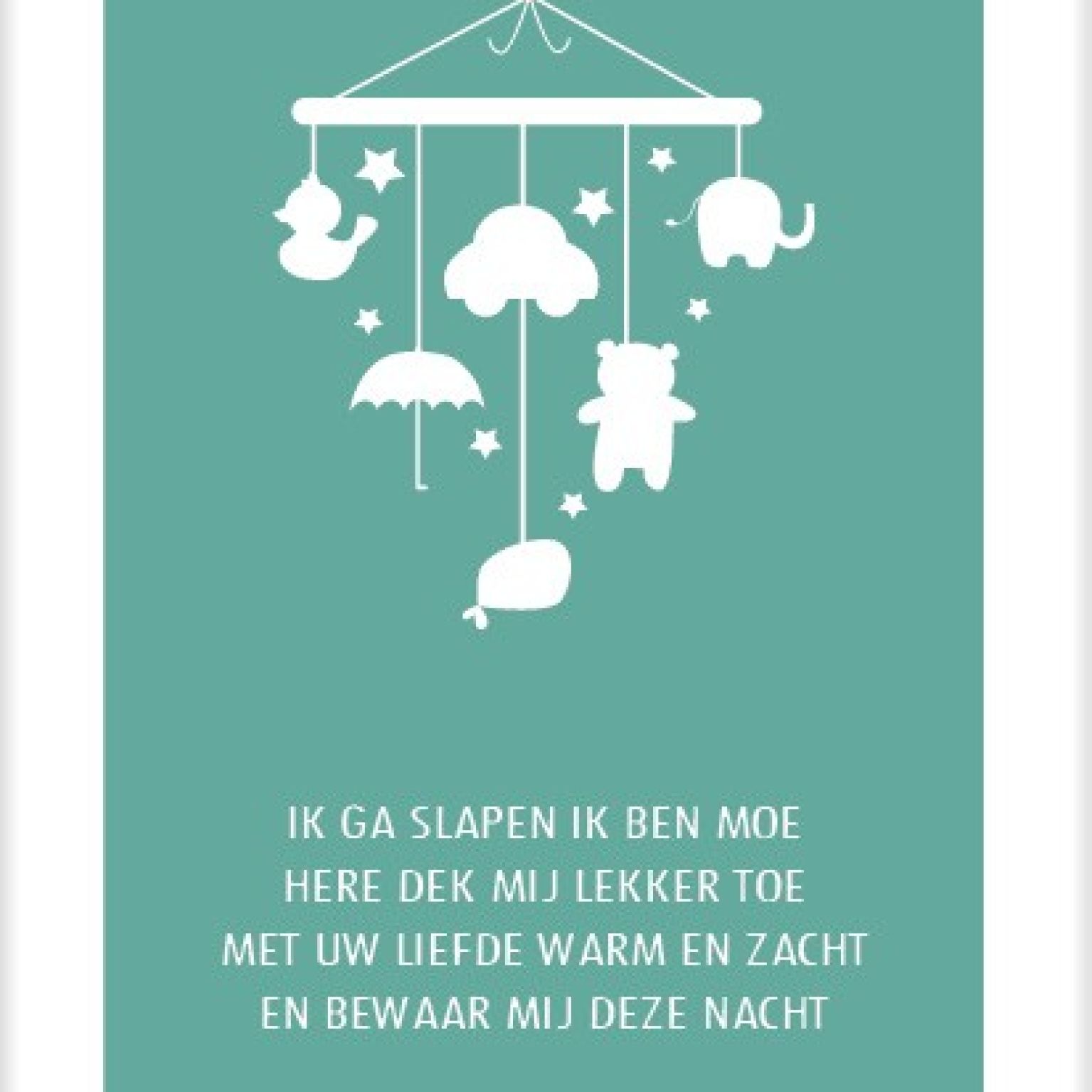 Kaart 'Ik ga slapen ik ben moe' - MA25034 -  Beautiful Day bij MajesticAlly