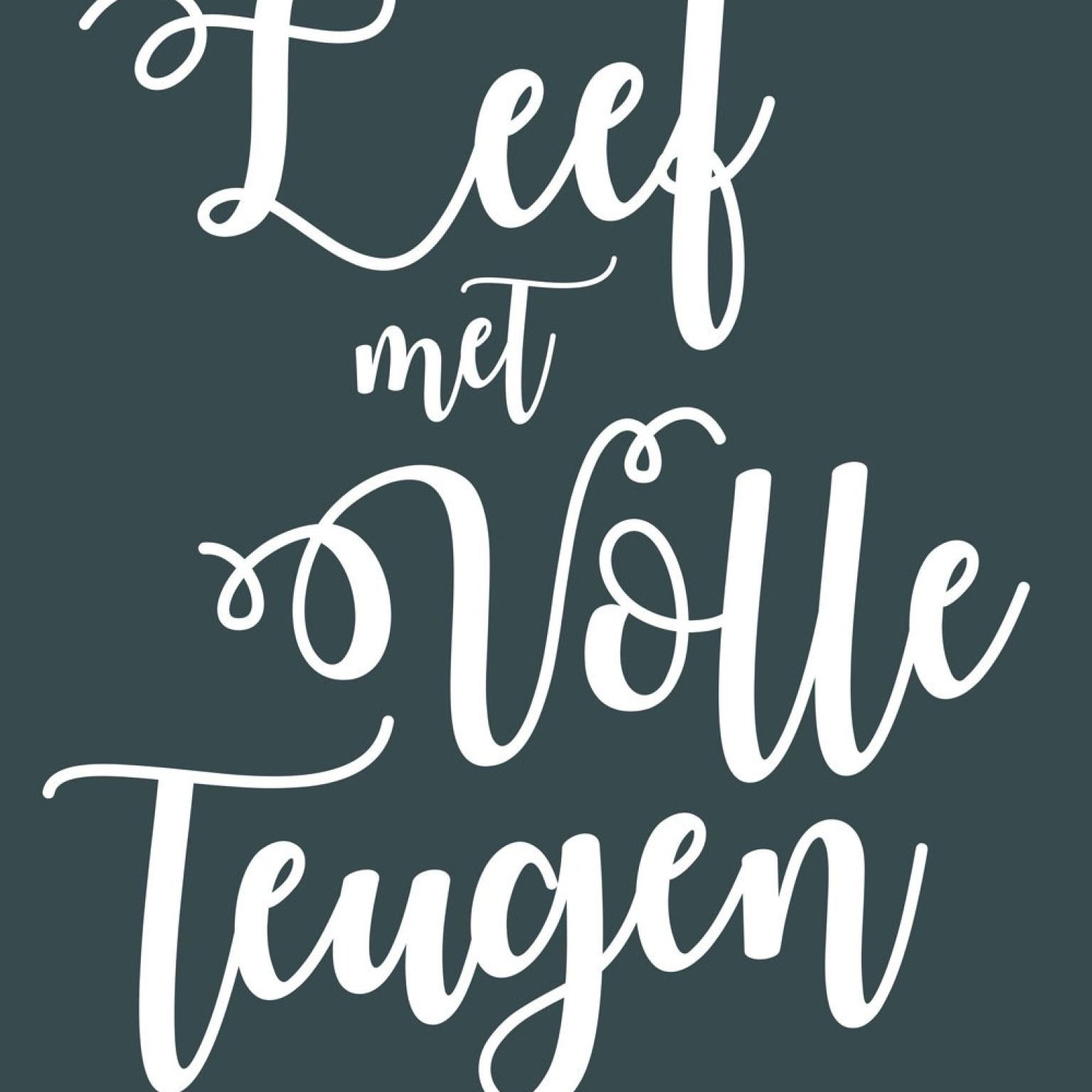 Poster A4 'Leef met volle teugen - Groen' - MA33530 -  Posters A4 bij MajesticAlly