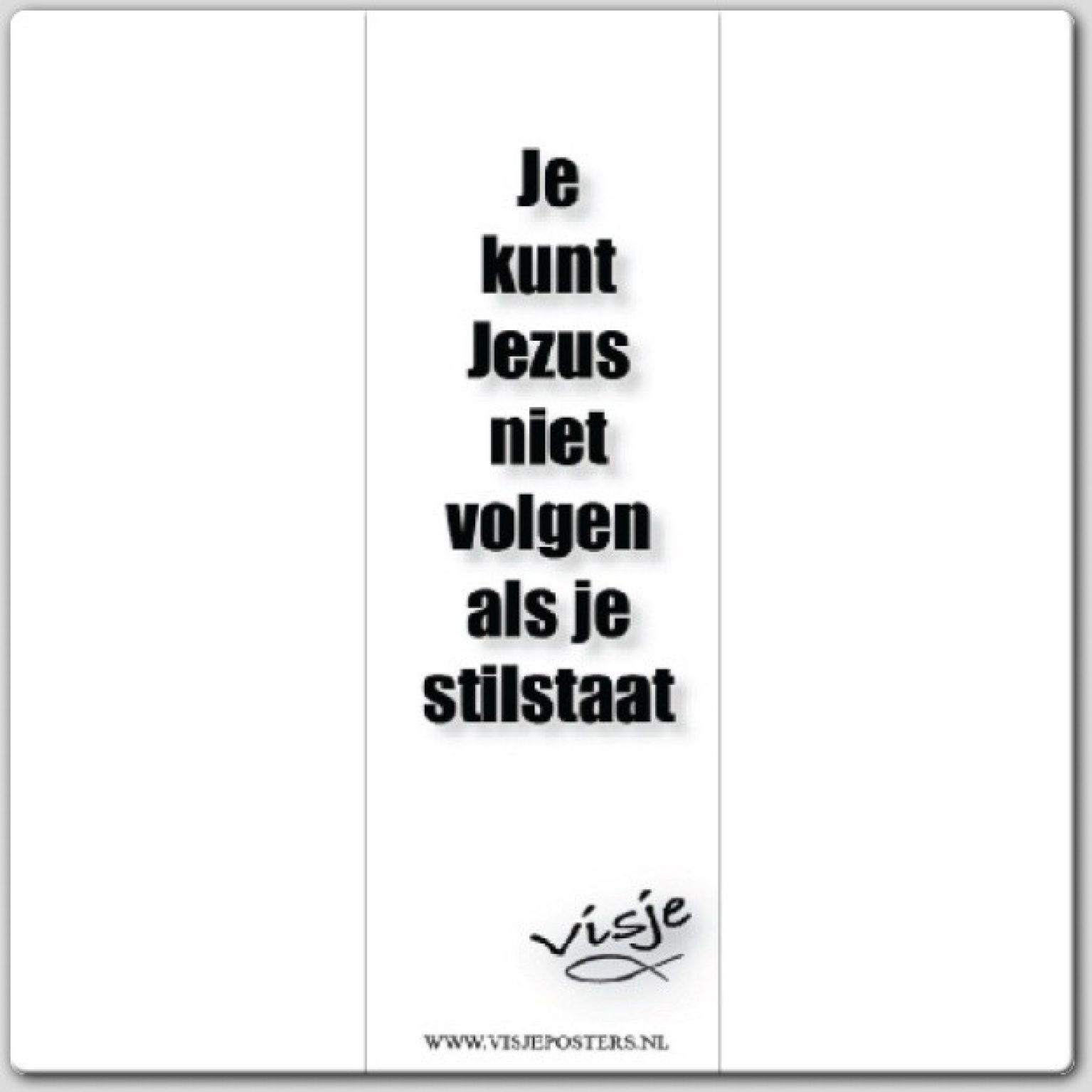 Boekenlegger visje je kunt Jezus niet - 44855 -  Visje bij MajesticAlly