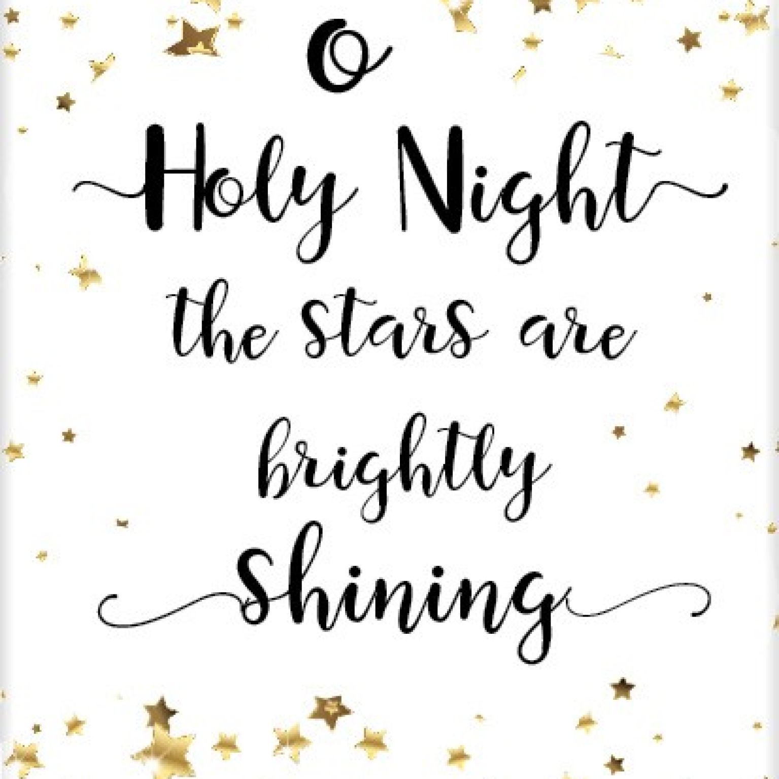 Kerstkaart 'Oh Holy Night'- Beautiful Day - MA25049 -  Christelijke kerstkaarten bij MajesticAlly