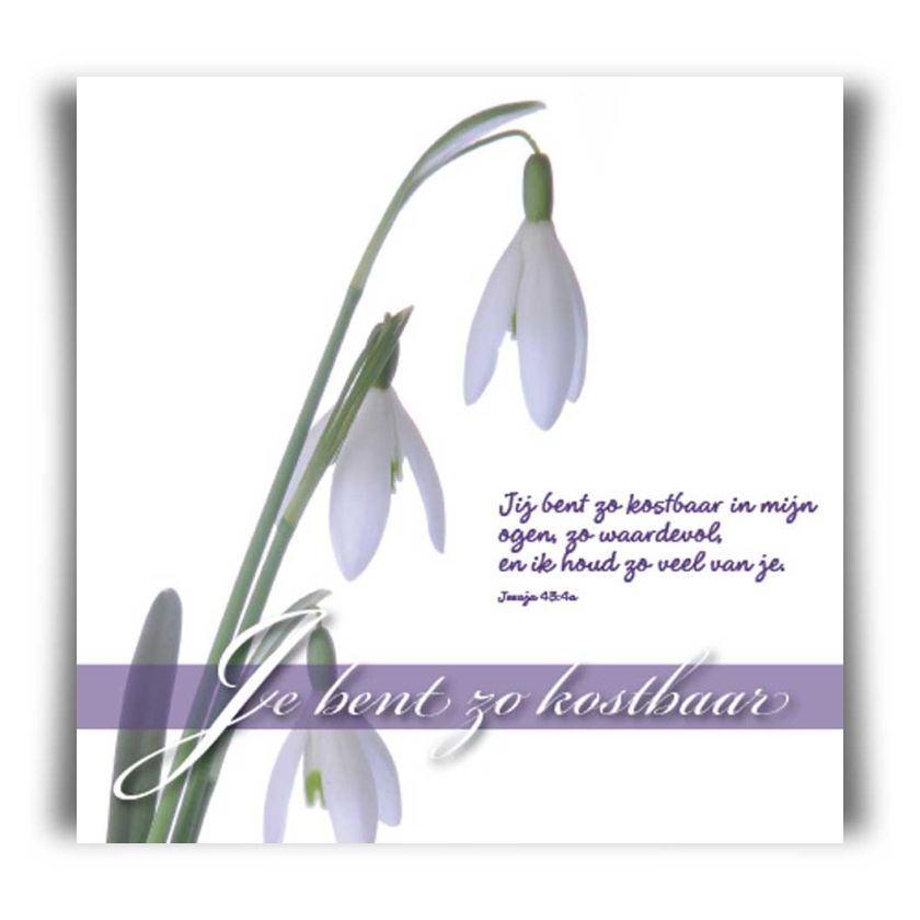 Choice kaartje je bent zo kostbaar - 42040 -  Minikaartjes - vierkant bij MajesticAlly