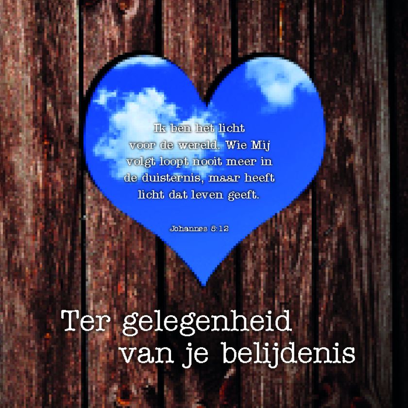 kaart ‘Belijdenis - Johannes 8' - MA12311 -  Lifestyle bij MajesticAlly