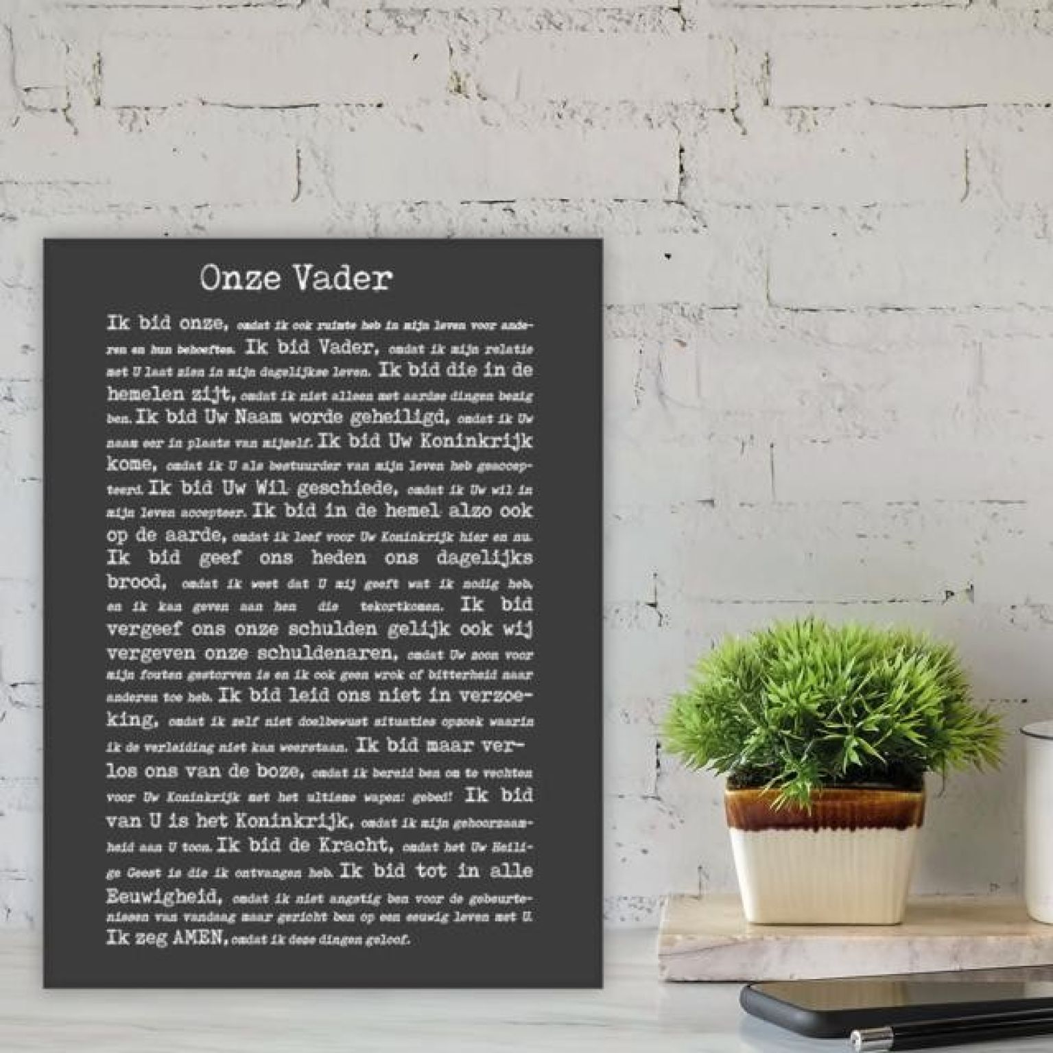 Kaart onze Vader - MA35008 -  Interieurkaarten bij MajesticAlly