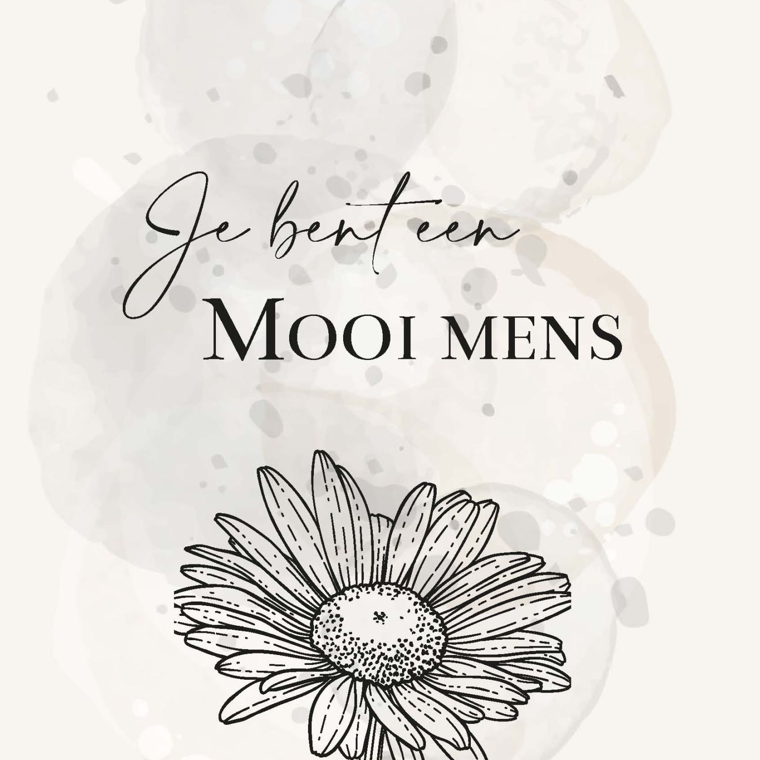 MA55012 - Wenskaart 'Mooi mens'