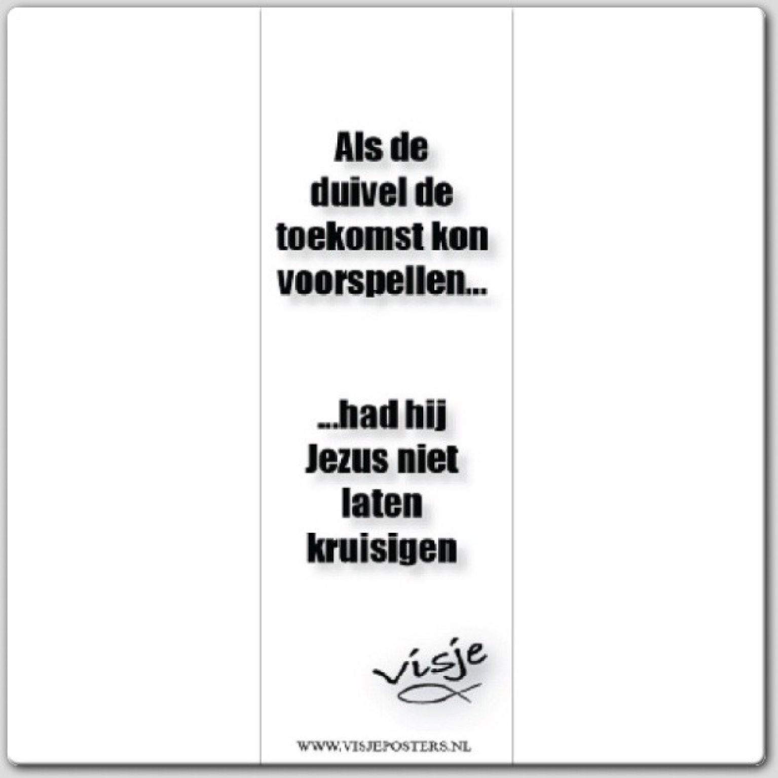 Boekenlegger visje als de duivel de toek - 44854 -  Visje bij MajesticAlly