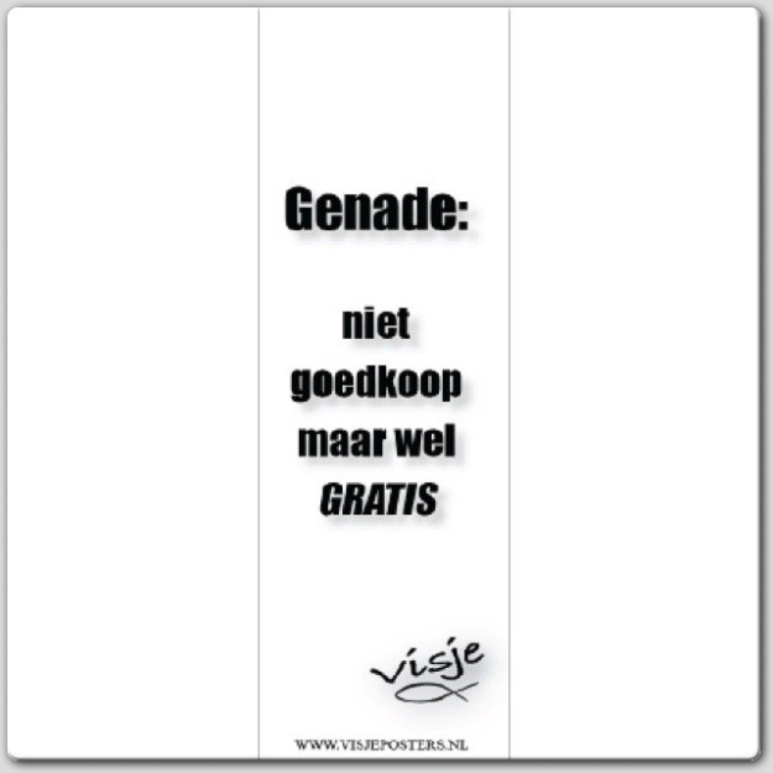 Boekenlegger visje genade niet goedkoop - 44868 -  Visje bij MajesticAlly